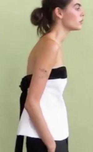 Zara strapless bow top  thumbnail 1