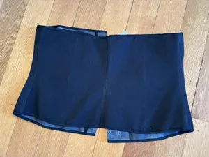 Fajas De LoRac Shapewear Waist Trainer Womens 18 44 Black Latex Cincher Corset thumbnail 2