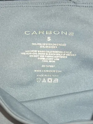 Carbon38 High Rise Takara ShineIce blue Biker Short Size Small thumbnail 4