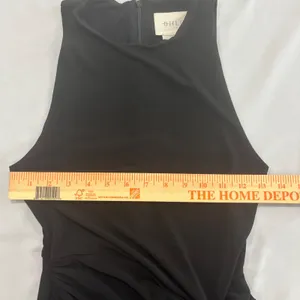 BHLDN Black Sleeveless High Neck Knotted Maxi Gown Dress XS thumbnail 9