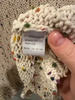 JODIFL Distressed Knit Colorful Sweater thumbnail 5