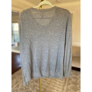 Tommy Hilfiger 100% Pima Cotton Gray Cardigan French Preppy Classic Parisian‎ XL thumbnail 3