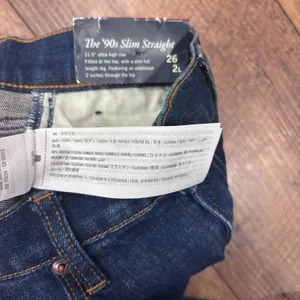 Abercrombie & Fitch 90s Slim Straight Ultra High Rise Curve Love Jeans 26/2L NWT thumbnail 5