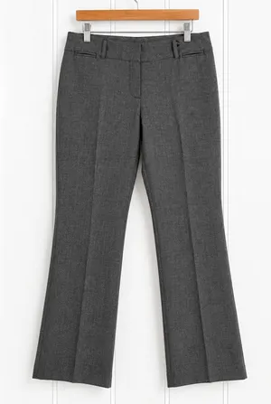 Anne Klein Pants Womens 8 Charcoal Gray Bootcut Stretch Dress Trousers thumbnail 1
