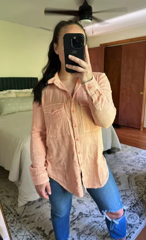 Free People Button Down Shirt thumbnail 2