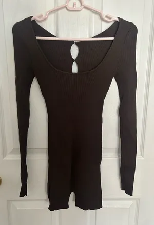 White Fox Long Sleeve Romper thumbnail 2