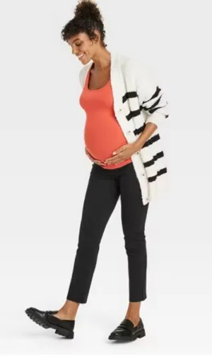 Isabel Maternity Over-Belly Ponte Maternity Pants Small Maternity thumbnail 4
