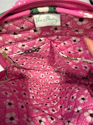 Vera Bradley Pink Floral Quilted Backpack thumbnail 3
