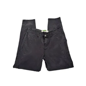 Anthropologie A View From The West‎ Black Button Ankle Straight Leg Pants 28 thumbnail 4