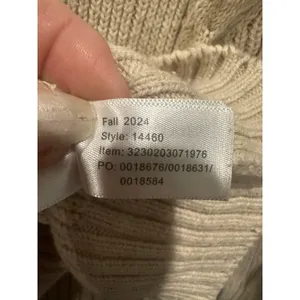 Marine Layer Robin Crop Cardigan In Oatmeal XS thumbnail 14