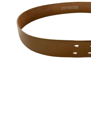 Express Genuine Leather Belt Brown Size L Neutral Preppy Minimalist Spring Cute thumbnail 7