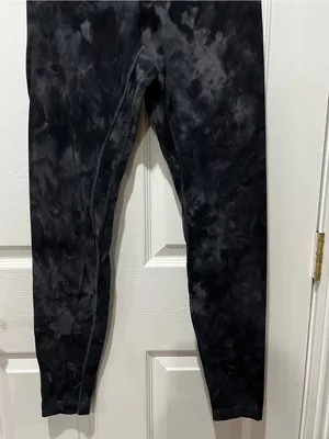 Lululemon Align Pant Diamond Dye Full Length Leggings Size 8 Pitch Graphite Gray thumbnail 7