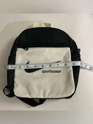 Nike Sportswear NWT Black and Beige Mini Backpack thumbnail 11