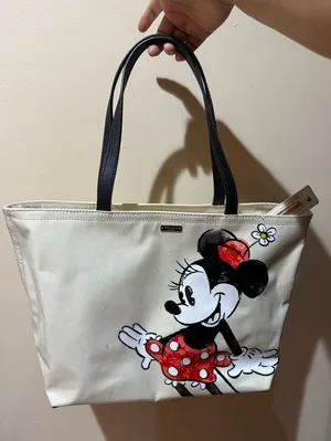 Disney Kate Spade Minnie Mouse Mickey Francis Tote‎ Bag Purse Disney E thumbnail 1