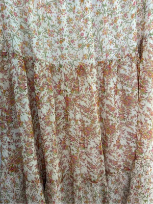 Dana Bachman Floral Tiered Maxi Skirt Size 2 thumbnail 4
