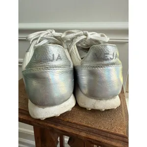 Veja Sdu Hexa White Mesh Silver Metallic Sneakers 9 thumbnail 4
