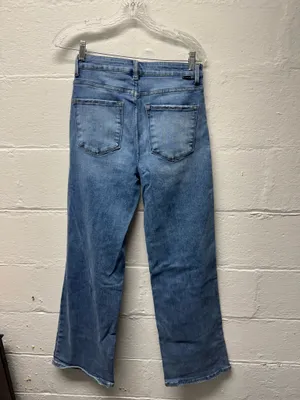 Buckle Risen High Rise Wide Leg Jeans thumbnail 7