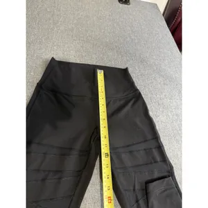 lululemon Wunder Under Black High Rise Ankle Leggings Stretch High Times Sz 8 thumbnail 6