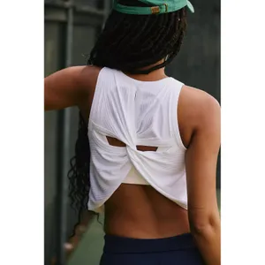 Free People Movement Women's Comeback Tank White Large NWT ($68 Retail) thumbnail 2