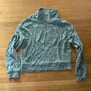 Leopard Halfzip Brown thumbnail 1