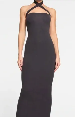 Fits Everybody Wrap Long Slip Dress - Onyx Size Small NWT Authentic thumbnail 1