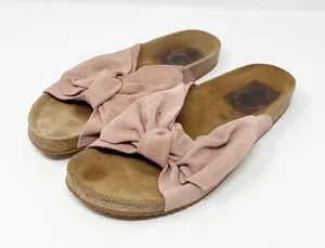 Jeffrey Campbell Bow‎ Tie Slides Pink Sz 40 thumbnail 1