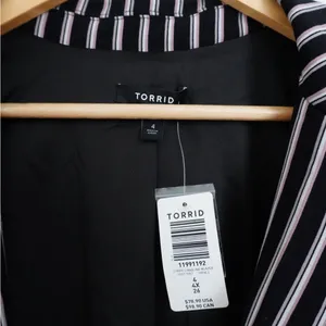 Torrid Striped Oversized Blazer thumbnail 2