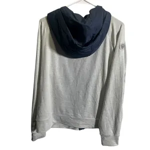 Colosseum Womens XL Virgina Navy & Gray Quilted‎ Full-Zip Hoodie Jacket thumbnail 3