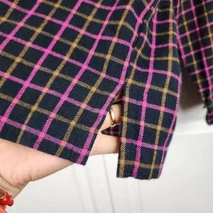 Madewell Plaid Flannel Boxy Shirt Crop Top Size M thumbnail 11