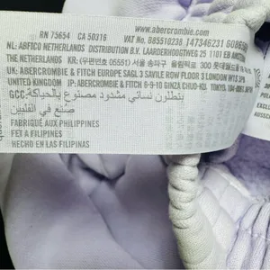 Abercrombie & Fitch Purple Joggers with Relaxed Fit thumbnail 4