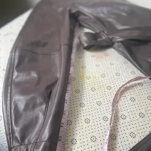 Banana Republic brown vegan leather jacket thumbnail 7
