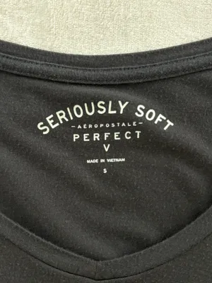 Aeropostale Black V-Neck Top thumbnail 3
