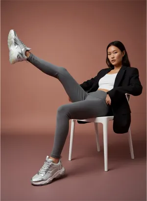 🌪️ Aeropostale Basic Dark Gray Leggings thumbnail 7
