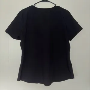 Scrubstar Black Fitted Short Sleeve scrub top thumbnail 5