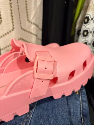 Platform Clog Slide Pink Women's Slip On Shoe Size 8 thumbnail 6