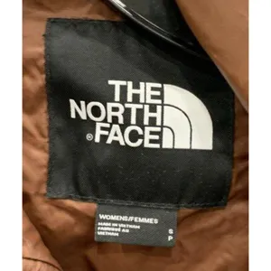 The North Face Nuptse Short Puffer Jacket Womens S Brown 700 Fill Cropped Down thumbnail 3