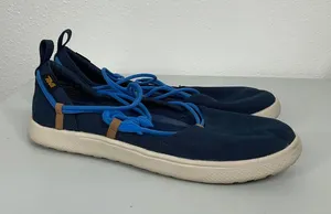 Teva Voya Infinity Mary Jane‎ Navy Blue Mesh Bungee Strap Flats 1106869 Womens 8 thumbnail 1