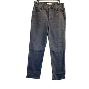 Madewell The Perfect Vintage Crop Jeans High Rise Stretch Washed Black NWT thumbnail 6