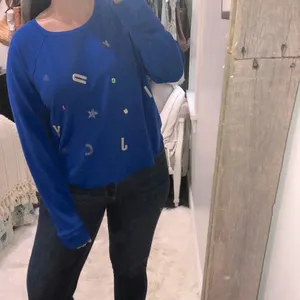 Juicy Couture size XLarge Royal blue cozy spellout sweatshirt thumbnail 2