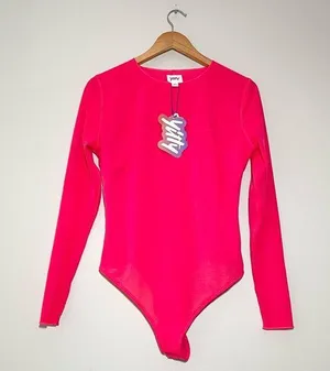 NWT Yitty Mesh Me Smoothing Sleeved Bodysuit thumbnail 1