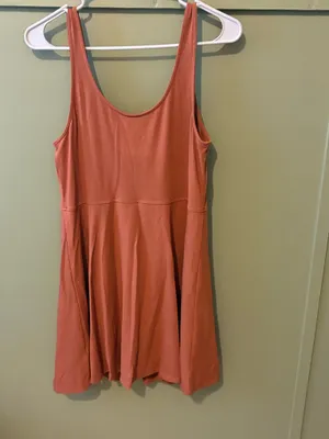 American Eagle Rust Sleeveless Athletic Skater Dress thumbnail 3