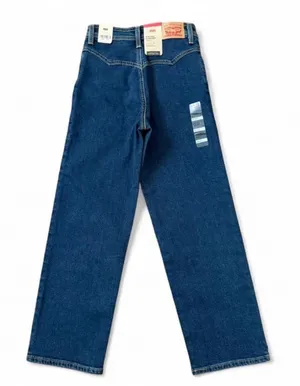 Levi’s women’s blue Riveted Ribcage Straight Ankle Jeans thumbnail 2