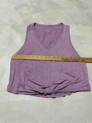 lululemon athletica Heathered Mauve V-Neck Knot Tank thumbnail 6