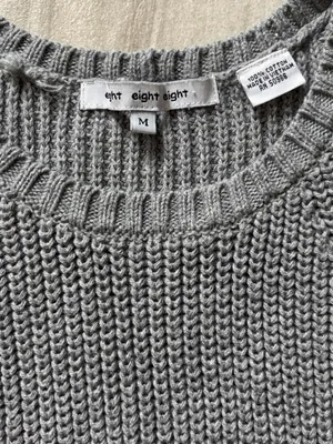 eight eight eight Sleeveless Knit Tank Sweater - Gray thumbnail 2