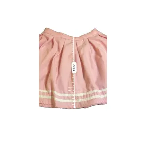 Hot Topic light pink pleated cheer schoolgirl skirt White stripe Goth Whimsy M thumbnail 4