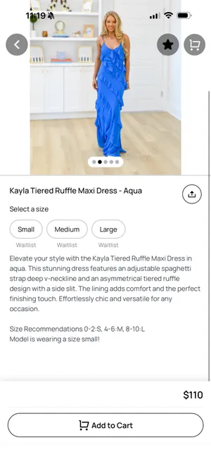 Ruffle Maxi Dress Fancy D Boutique thumbnail 3