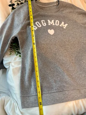 Dog Mom Gray Sweatshirt Crewneck Pullover Size S/M thumbnail 5