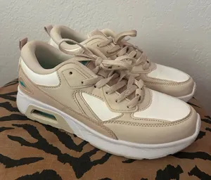 Avia Lace Up Air Neutral Beige and White Women's Athletic Sneakers 9 thumbnail 1