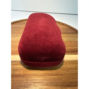 Gucci Burgundy Velvet Hardshell Sunglasses CASE ONLY Satin Lined Designer thumbnail 5