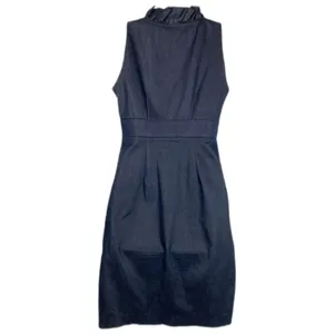 London Times Dark Blue Dress Size 4 thumbnail 2